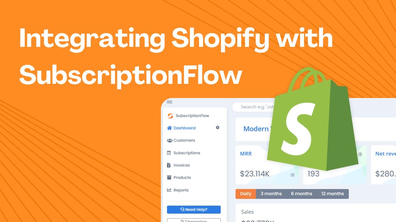 Integrate Shopify with SubscriptionFlow (Shopify Subscription App)