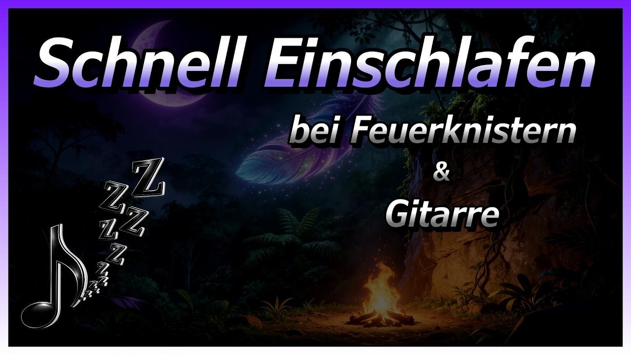 Einschlafen bei Feuerknistern beruhigender Gitarrenmusik #lagerfeuer #einschlafen #shorts #RuhePhase
