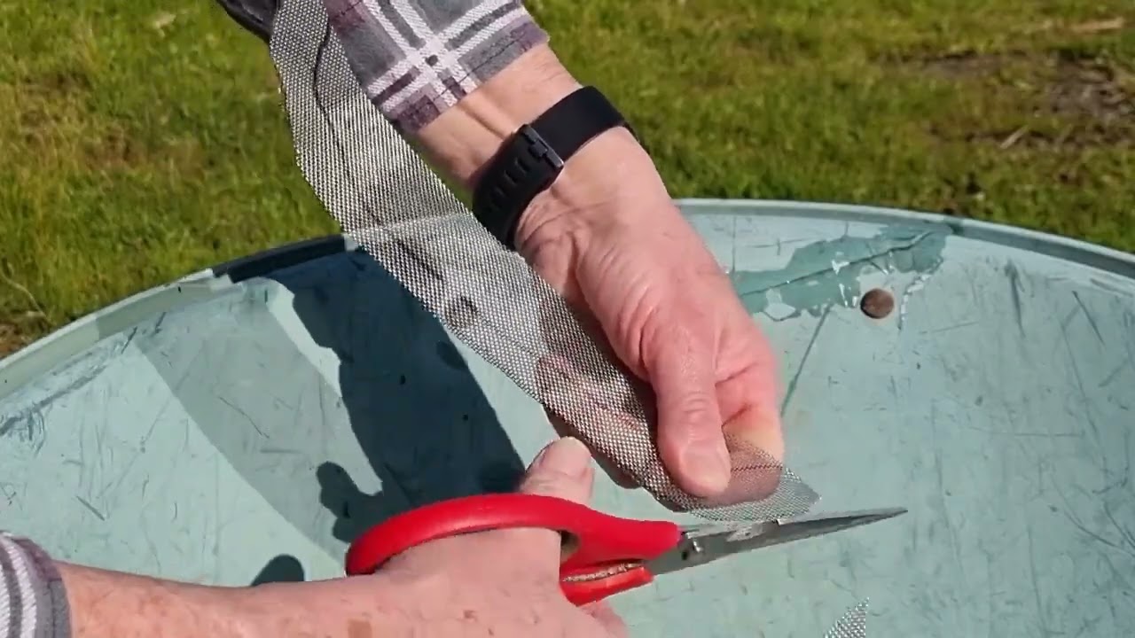 How to repair a cracked plastic wheelbarrow