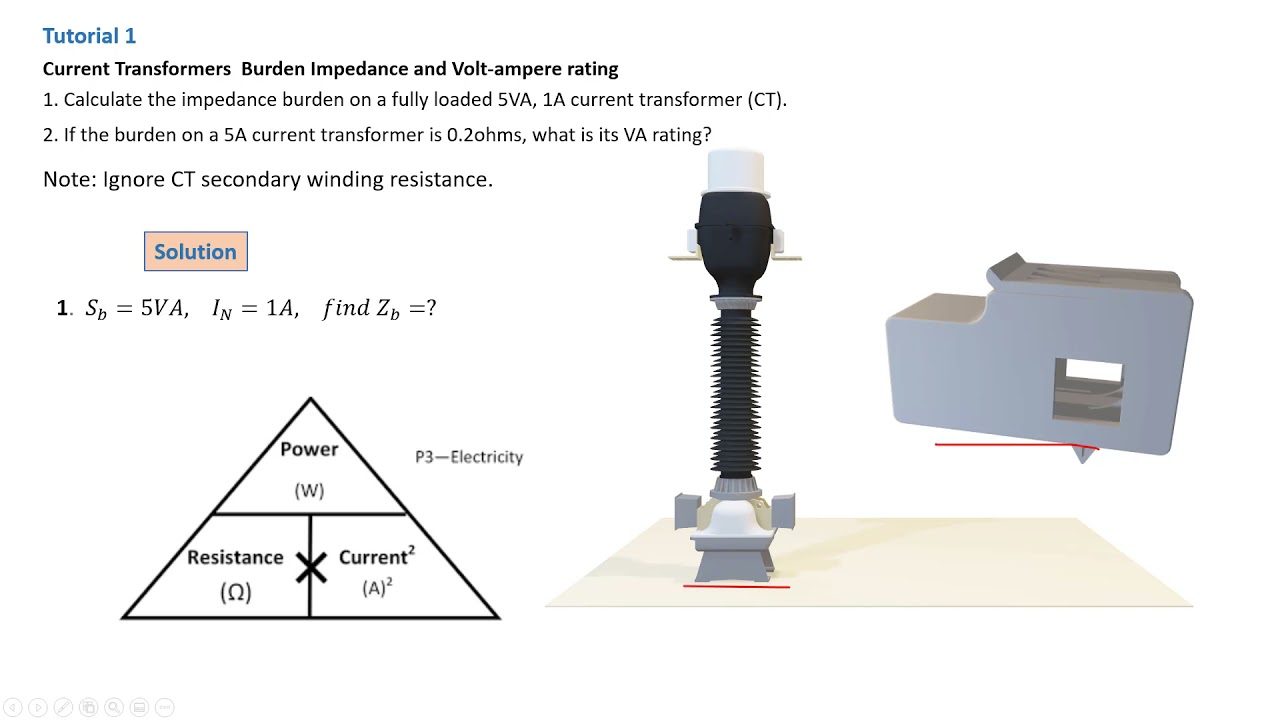 Tutorial 1 -  Current Transformers (CT) - Electrical Protection