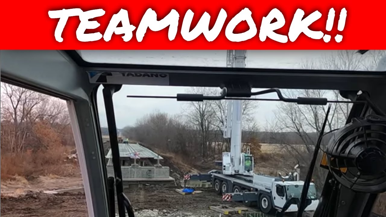 Building A Concrete Bridge | Tandem Crane Lift