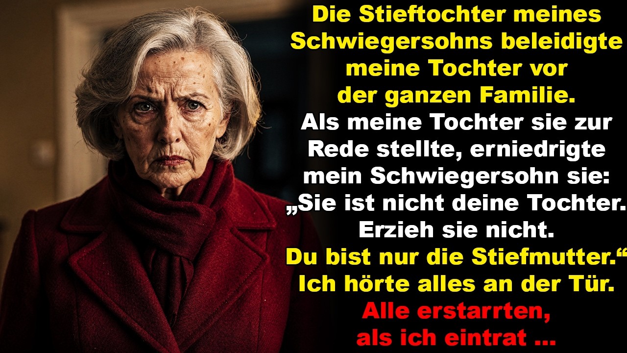 Schwiegersohns Stieftochter beleidigte meine Tochter öffentlich; sie ansprach, mein Schwiegersohn …