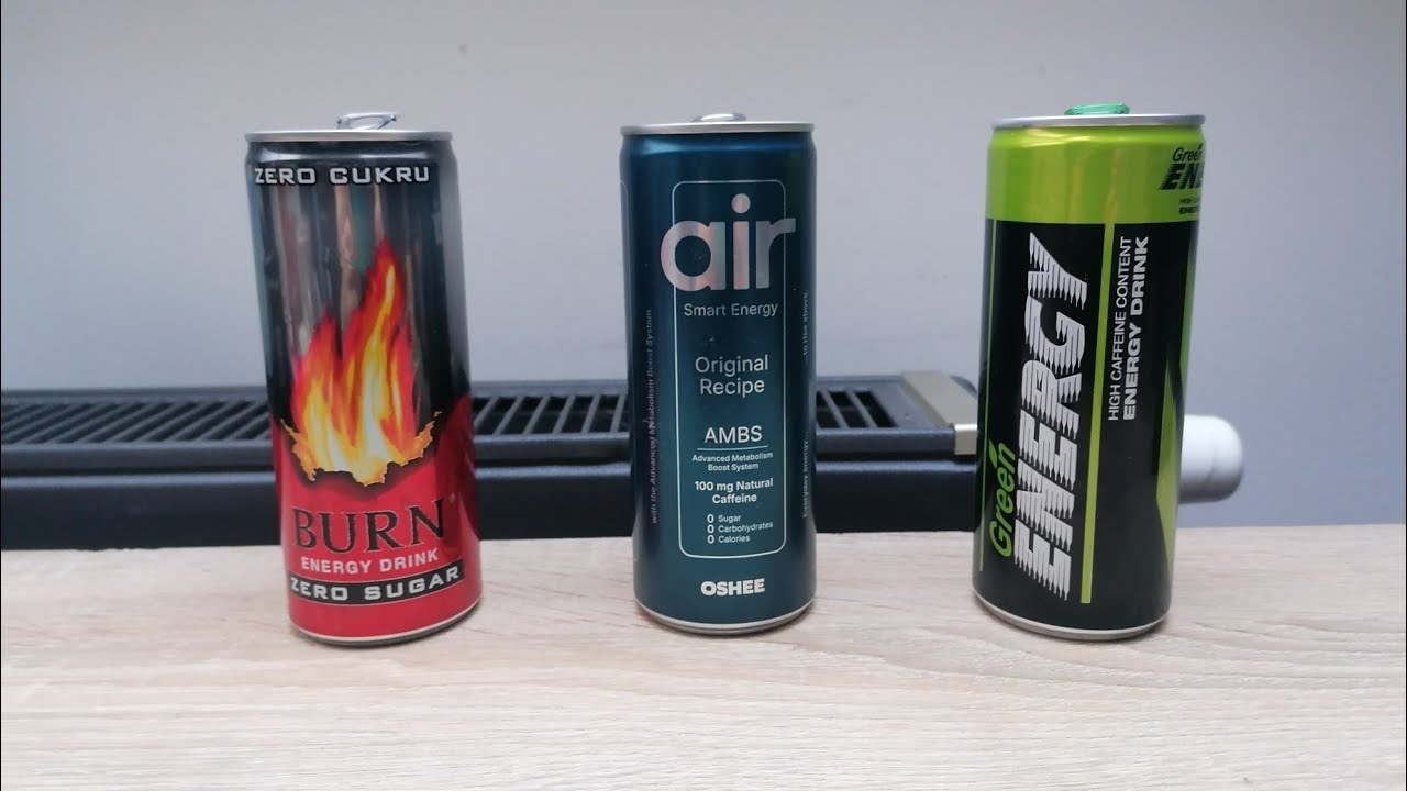 El Klassiko #11 Burn Energy Original Zero Sugar, Air Smart Energy (od Oshee), Green Energy. 
