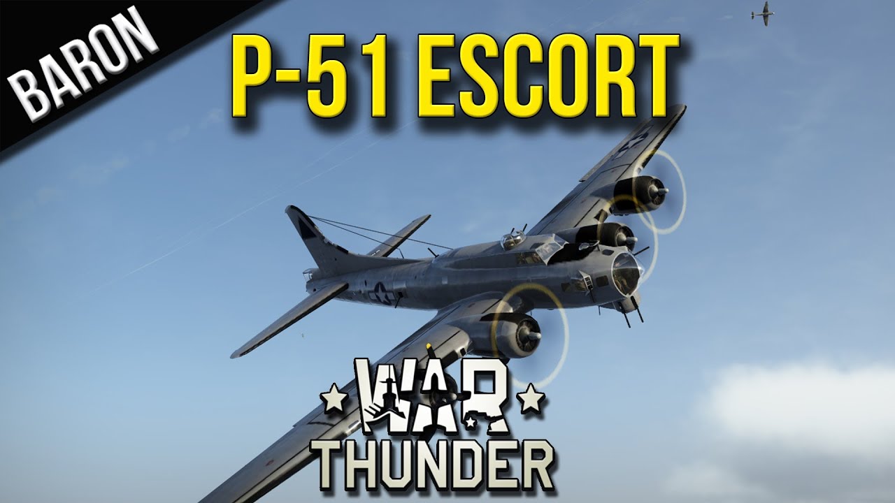 War Thunder - P-51 Bomber Escort of B-17 Flying Fortresses