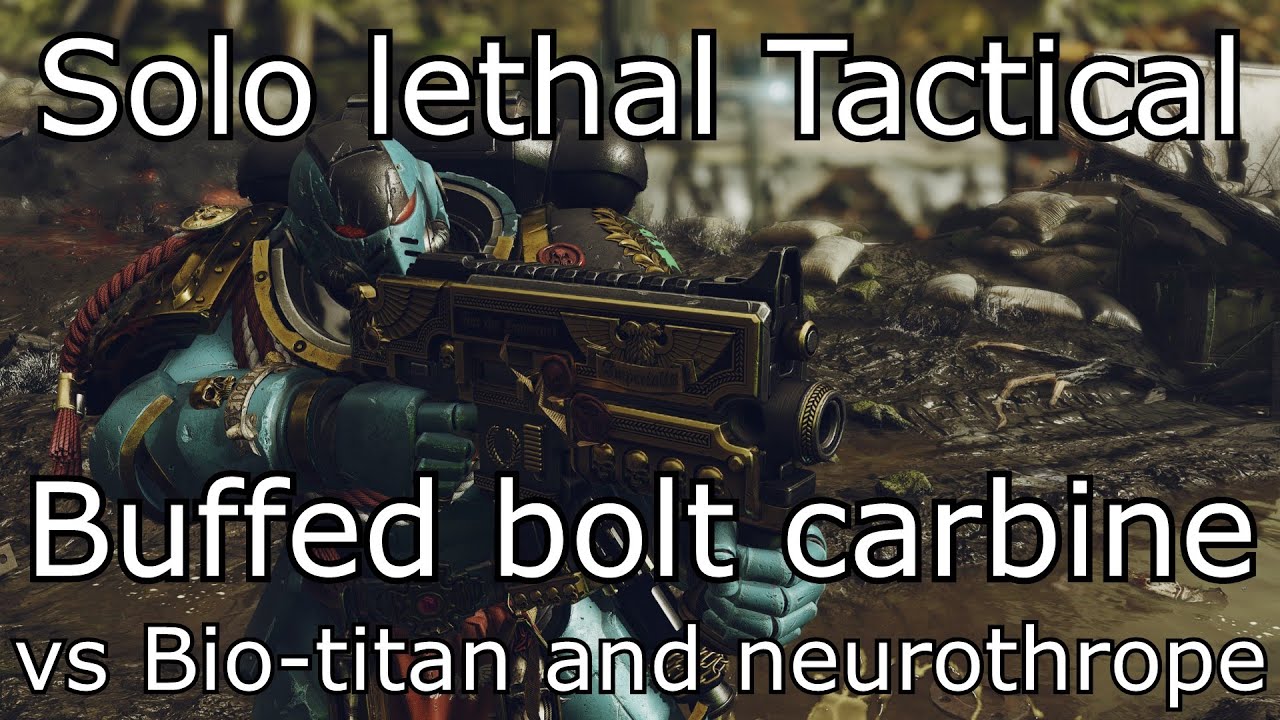 Solo lethal Tactical makes buffed bolt carbine crazy // Warhammer 40000. Space Marine 2