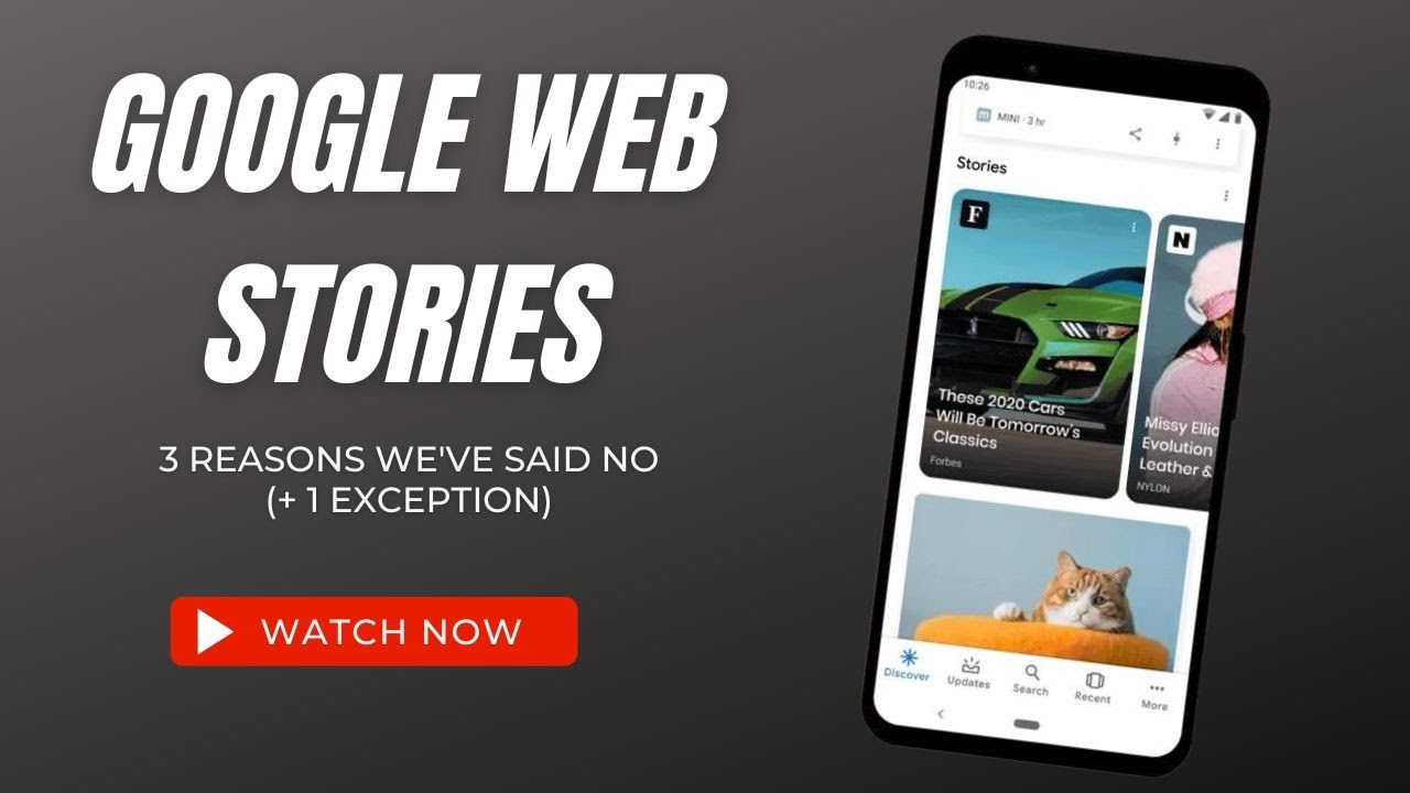 Google Web Stories: Why Fulltime Bloggers Should Say No