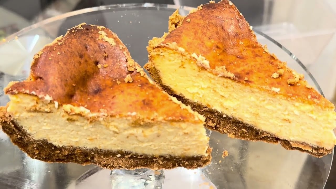 মুখে দিলেই মিলিয়ে যাবে বাড়িতে বানিয়ে ফেলুন লোভনীয় চিজ কেক / BASQUE CHEESE CAKE Easy recipe