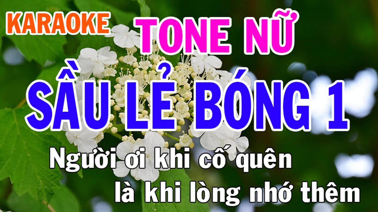 Sầu Lẻ Bóng 1 Karaoke Tone Nữ Nhạc Sống - Phối Mới Dễ Hát - Nhật Nguyễn