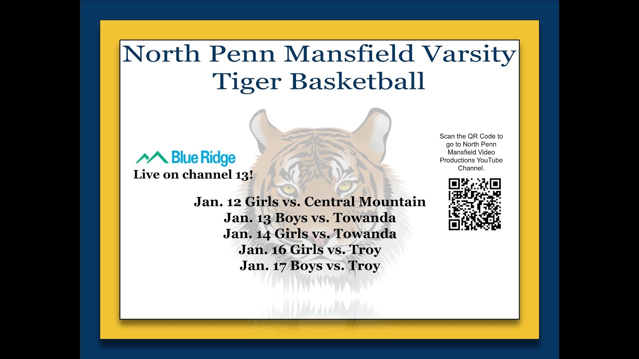 NP Mansfield Boys Basketball vs. Towanda, 1/13/26