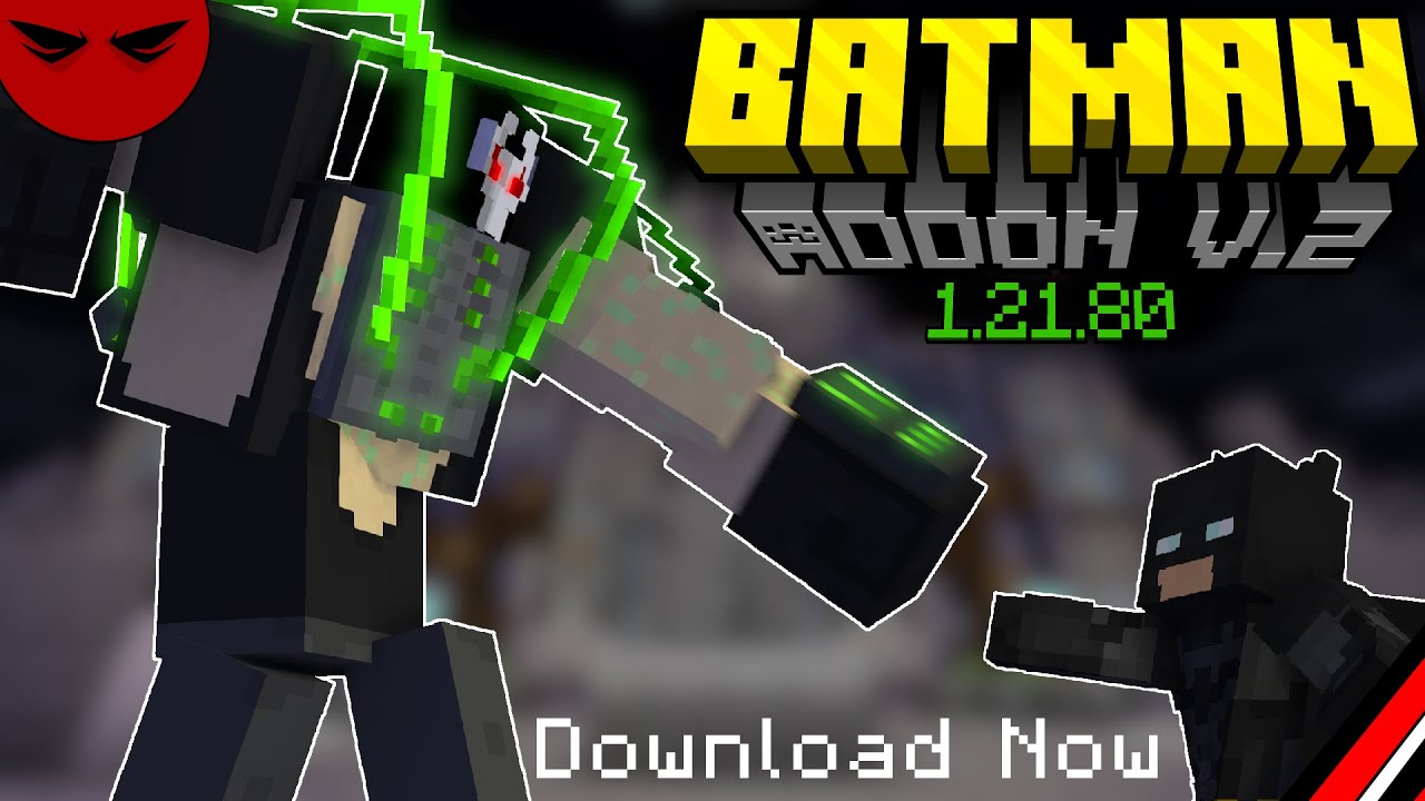 Minecraft 1.21.80 Batman Add-On (v2 Update!)