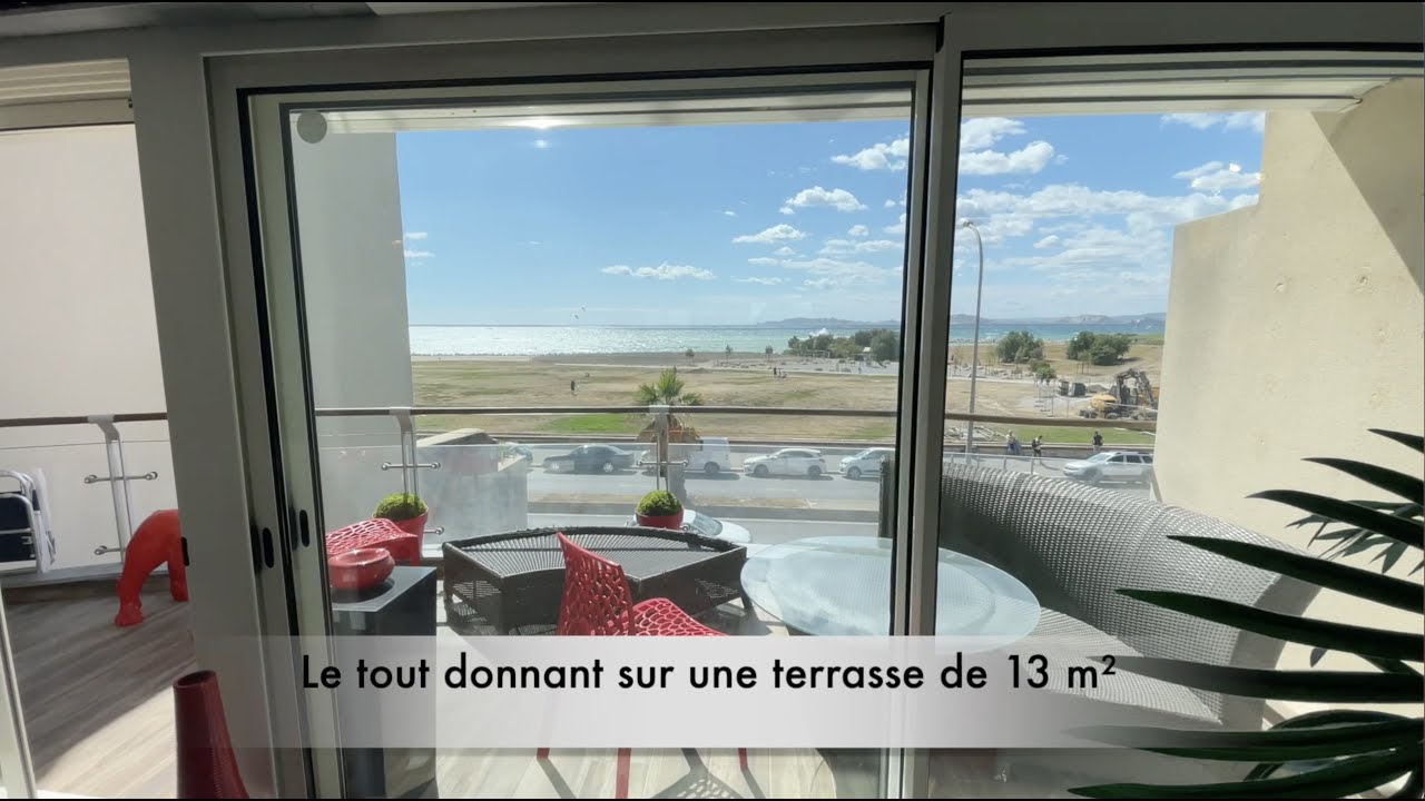 Marseille 8&egrave;me, pointe rouge, appartement vue mer, 3 pi&egrave;ces avec terrasse, cave et box en option