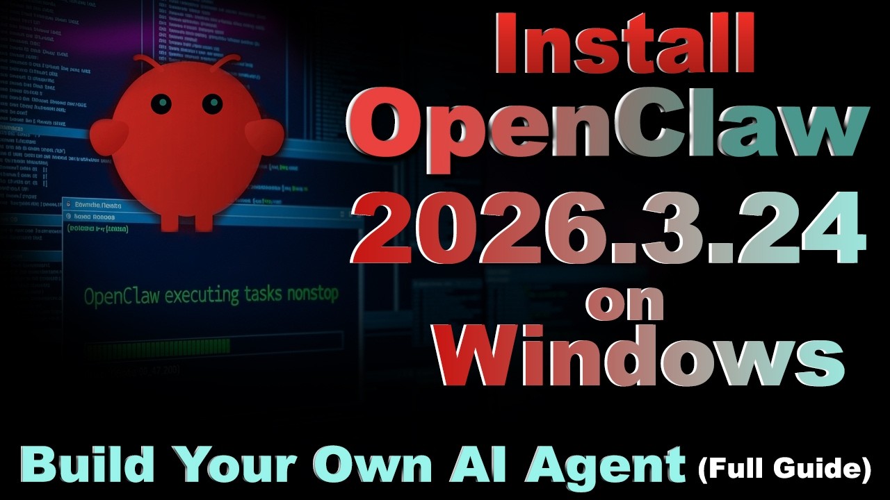 Установка OpenClaw 2026.3.24 на Windows | Создайте собственного ИИ-агента (полное руководство)