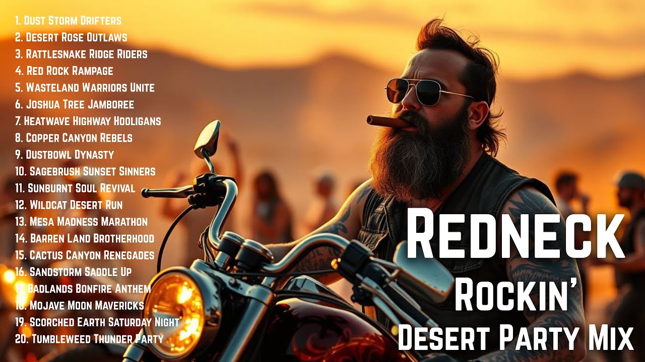 Redneck Rockin’ Desert Party Mix | The Ultimate Southern Rock Anthems for Rebels