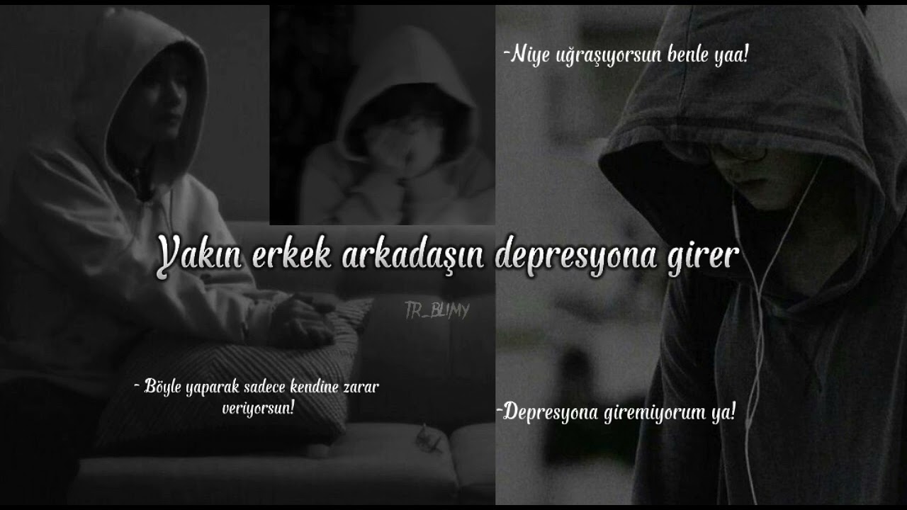 Taehyung ile hayal et [TB] Yakın erkek arkadaşın depresyona girer.