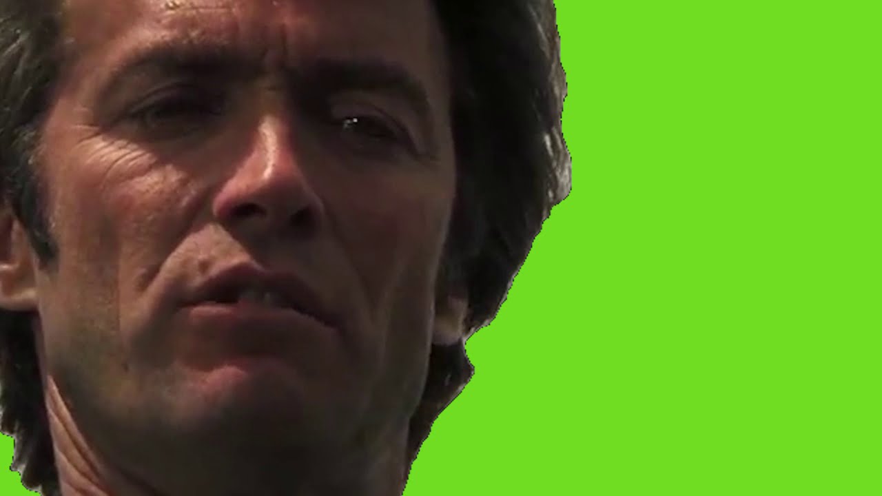 Do you feel lucky PUNK?- Dirty Harry Green Screen