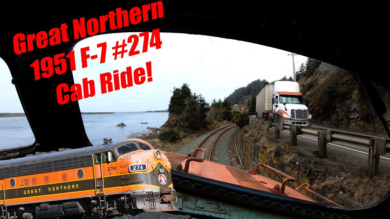 Spring Break Cab Ride in a 1951 F-7 Diesel Locomotive on the Oregon Coast