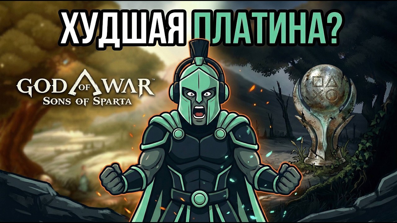 Худшая игра в серии? Оценил платину God of War: Sons of Sparta