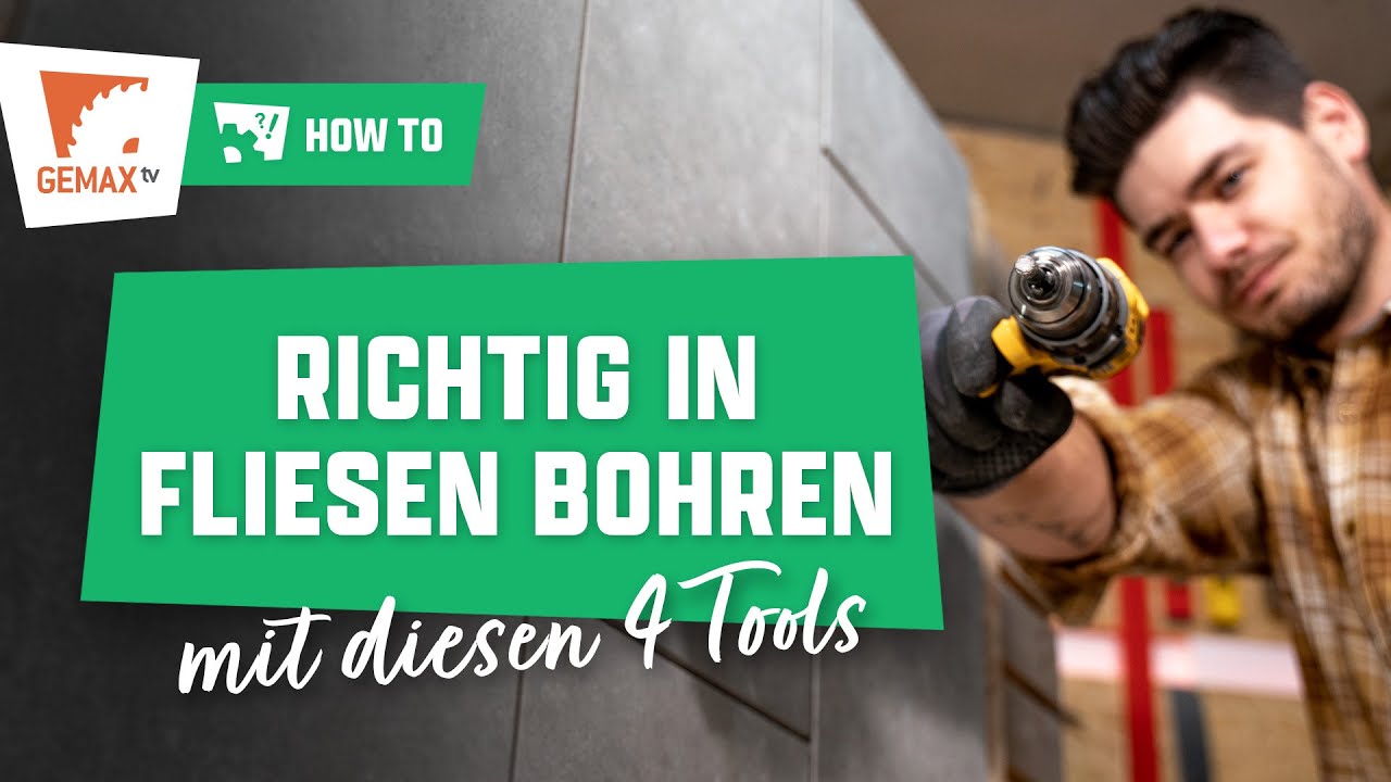 Richtig in Fliesen bohren?! 🤔 | 4 Werkzeuge mit denen es klappt! | GemaxTv