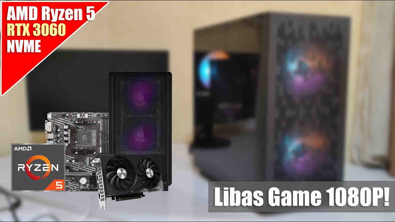 Rakit PC Gaming AMD Ryzen 5 Nvidia RTX 3060 12GB Cuma 7 Jutaan!