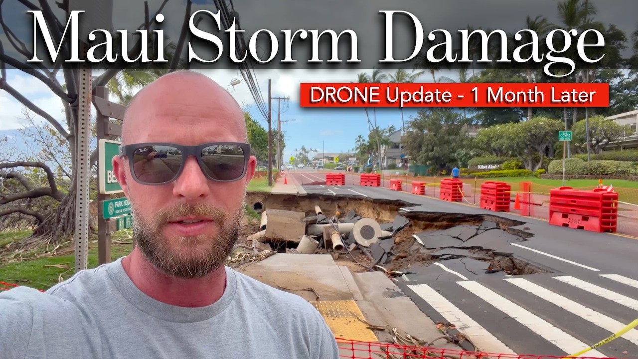 Maui Storm Damage | DRONE Update | 1 Month Later