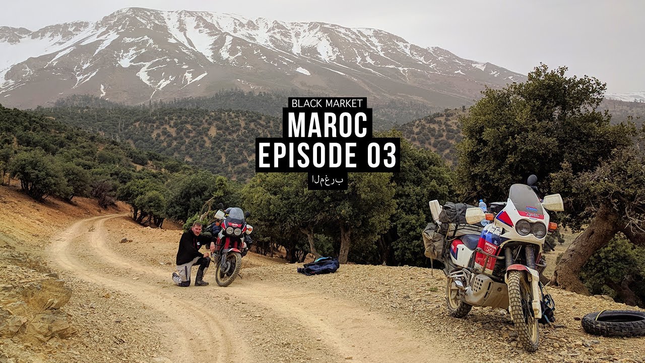 Balou s'ouvre la l&egrave;vre en tombant &agrave; moto ! | BLKMRKT [MAROC EP:03 ]