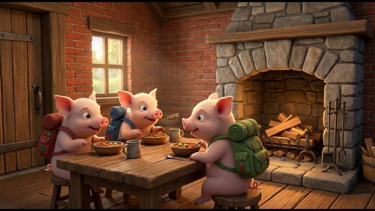 Tři malá prasátka - Písnička pro děti | Melodínek 🐷🐺🏠