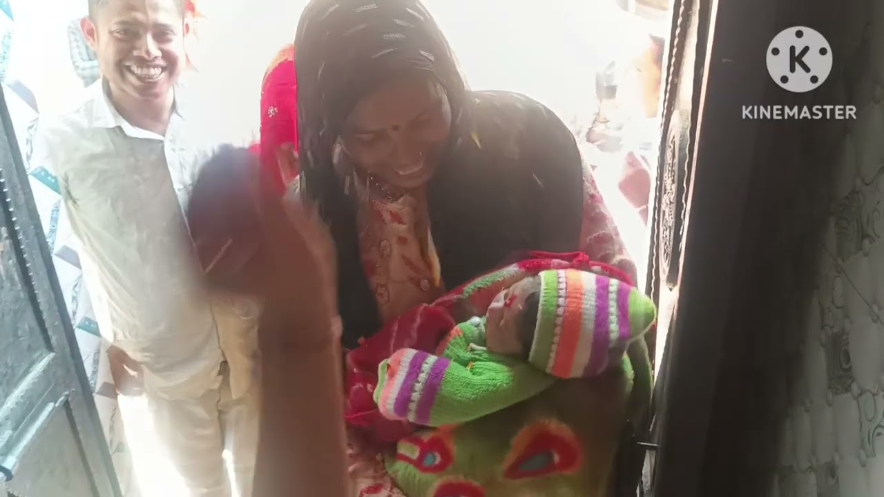 8 din baad aaya gr jor shor se kiya uski bua ne welcome . Shiv kripa🥰 #cutebaby #premanandjimaharaj