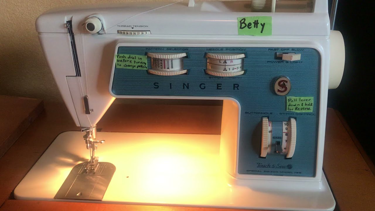 Singer Touch & Sew Model 756 Part 3 of 4 - Filling and Changing the Bobbin