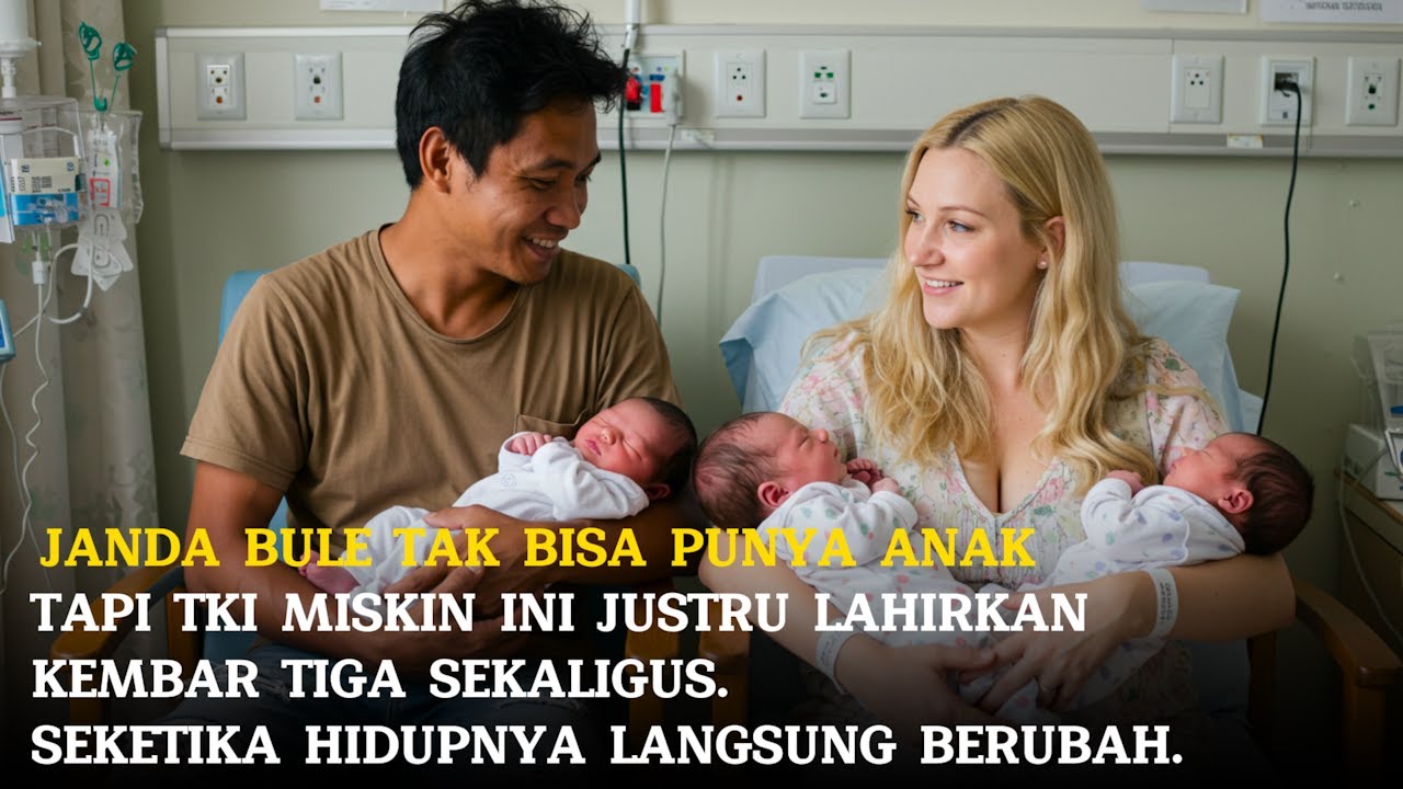JANDA BULE TAK BISA PUNYA ANAK,TAPI TKI INI JUSTRU LAHIRKAN KEMBAR TIGA. HIDUPNYA LANGSUNG BERUBAH.