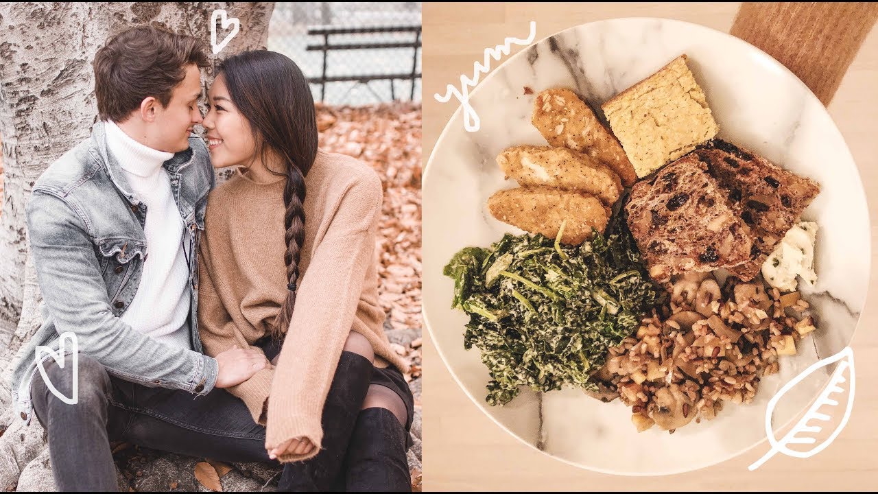 What I Ate for Vegan Thanksgiving + His First Thanksgiving! 🍂🌟