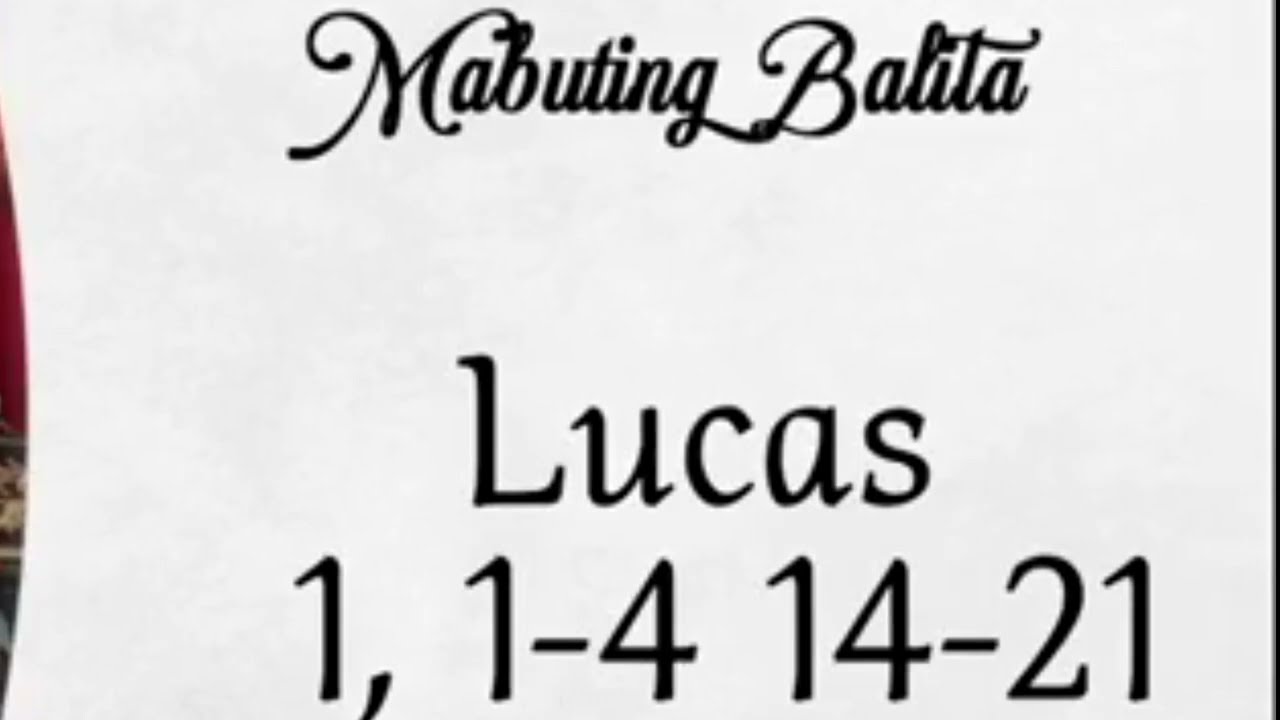 Ang Mabuting Balita ayon kay San Lucas 1: 1-4, 4: 14-21 3rd week in ordinary time @moti-verbo43