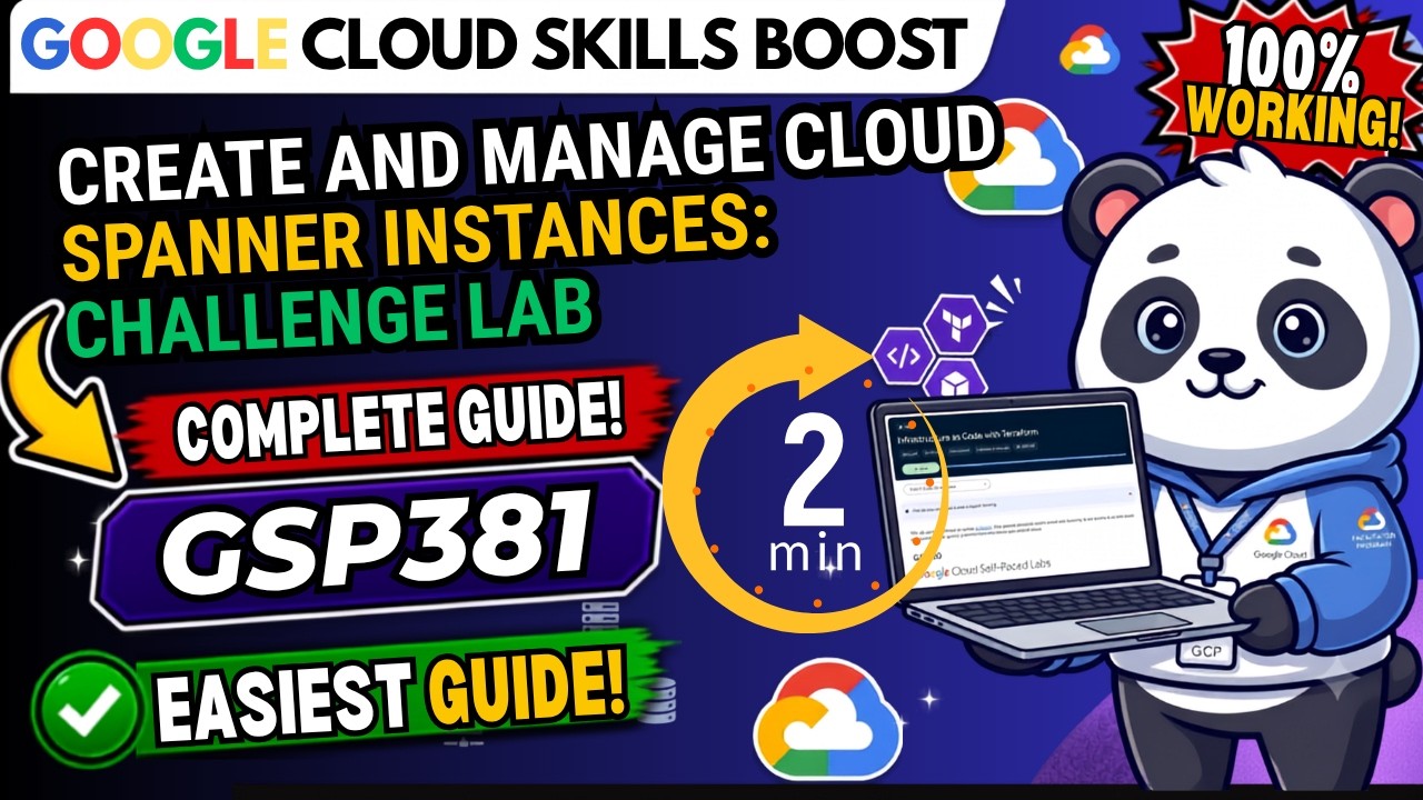 Create and Manage Cloud Spanner Instances: Challenge Lab #GSP381 #qwiklabsarcade2026 | #qwiklabs