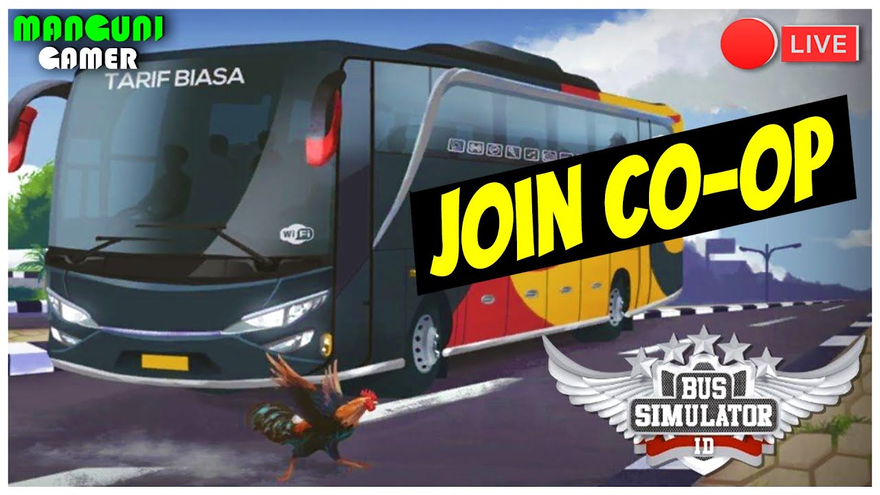 🔴Bus Simulator Indonesia (BUSSID) Android Gameplay ONLINE CO-OP | Manguni Gamer