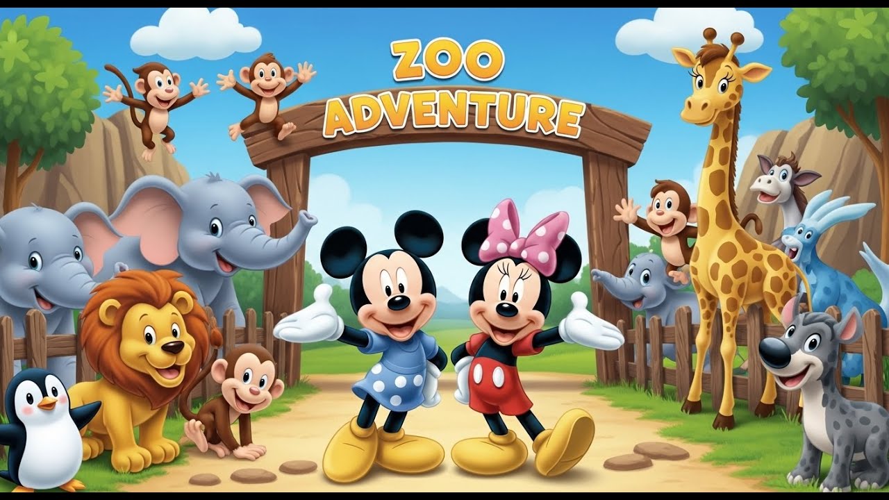 Mickey & Minnie’s Zoo Adventure | Fun Animal Exploration for Kids
