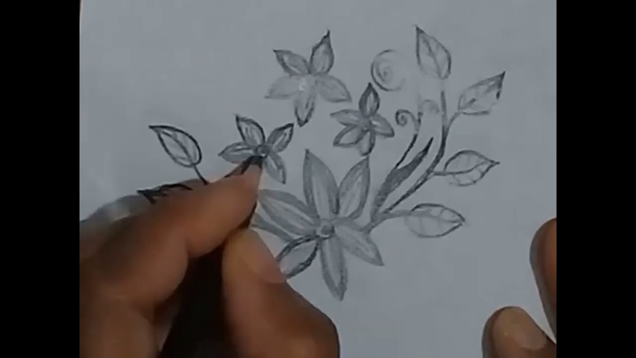 flowers designing| #drawing easy step by step flowers designing drawing tutorial for beginners