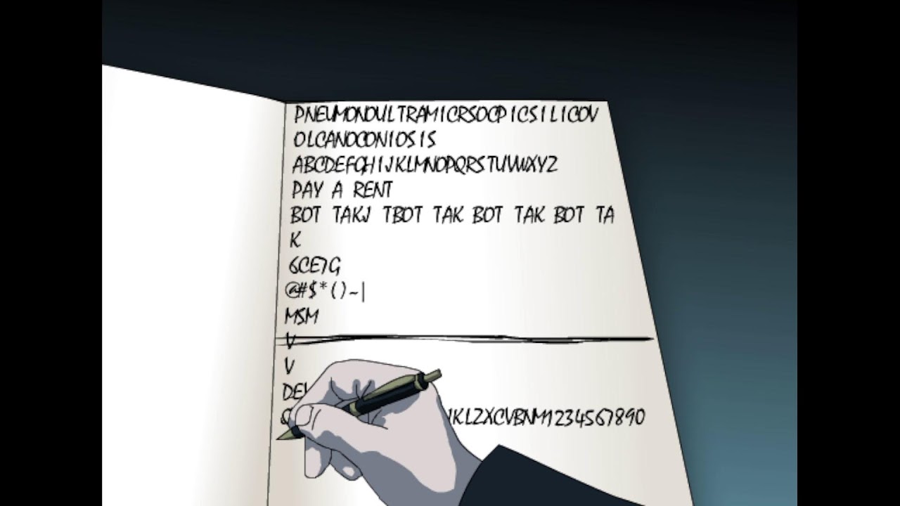 Writing Names IN Death Note (Some random live stream)