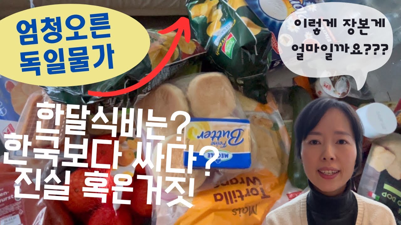 독일 생활:: 식비는 얼마들까?? 물가가 엄청 오른 지금은 충격이지만