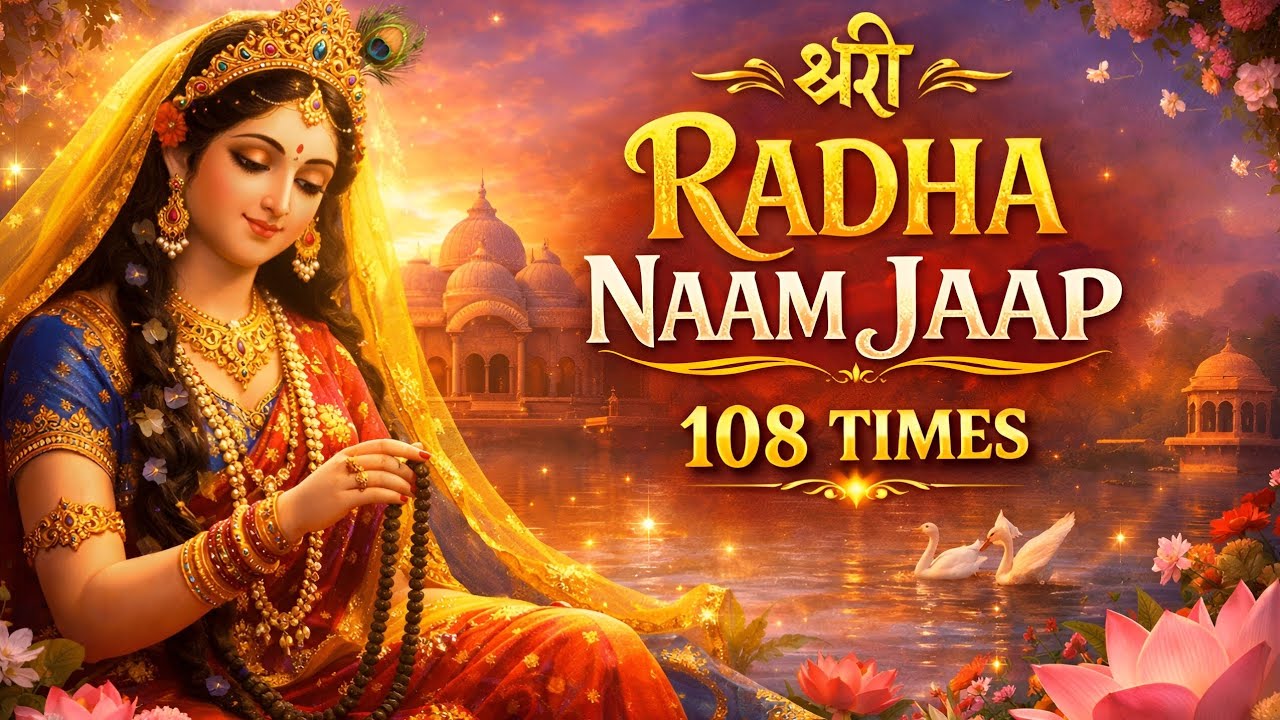 Shri Radhe Radhe - 108 Time Nonstop Bhajan | Shri Radha Krishna Devotional Song | Spiritual Bhajans