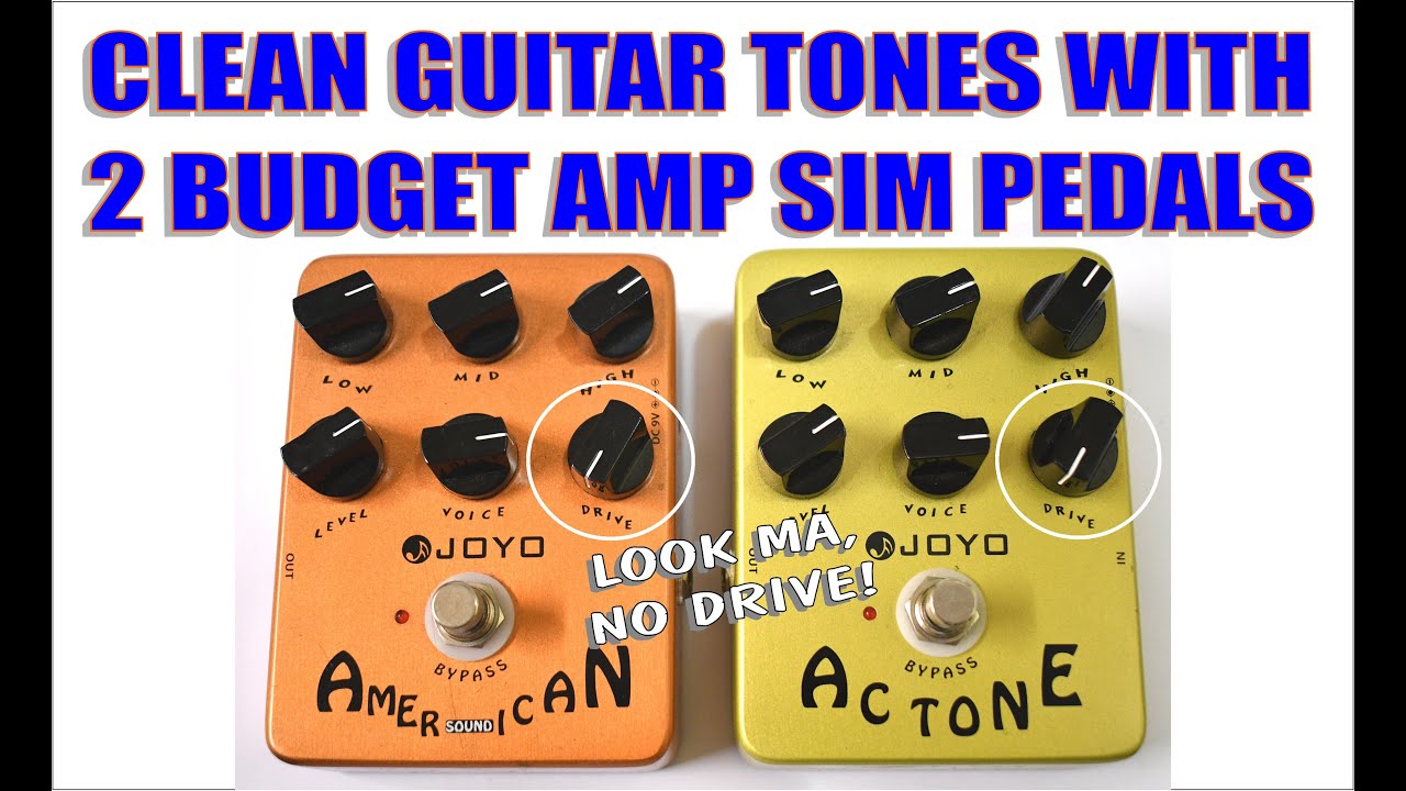 Чистые гитарные звуки с педалями Joyo American Sound и AC Tone Amp Sim