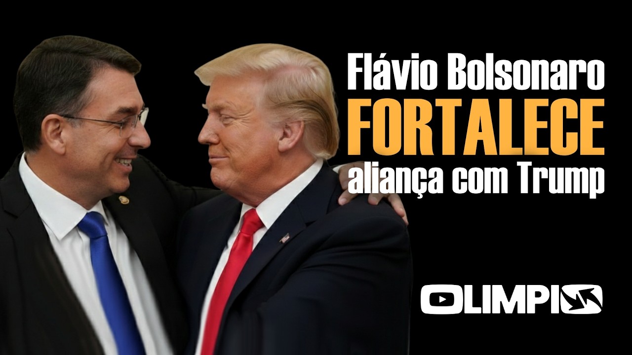 Flávio Bolsonaro fortalece ALIANÇA com TRUMP