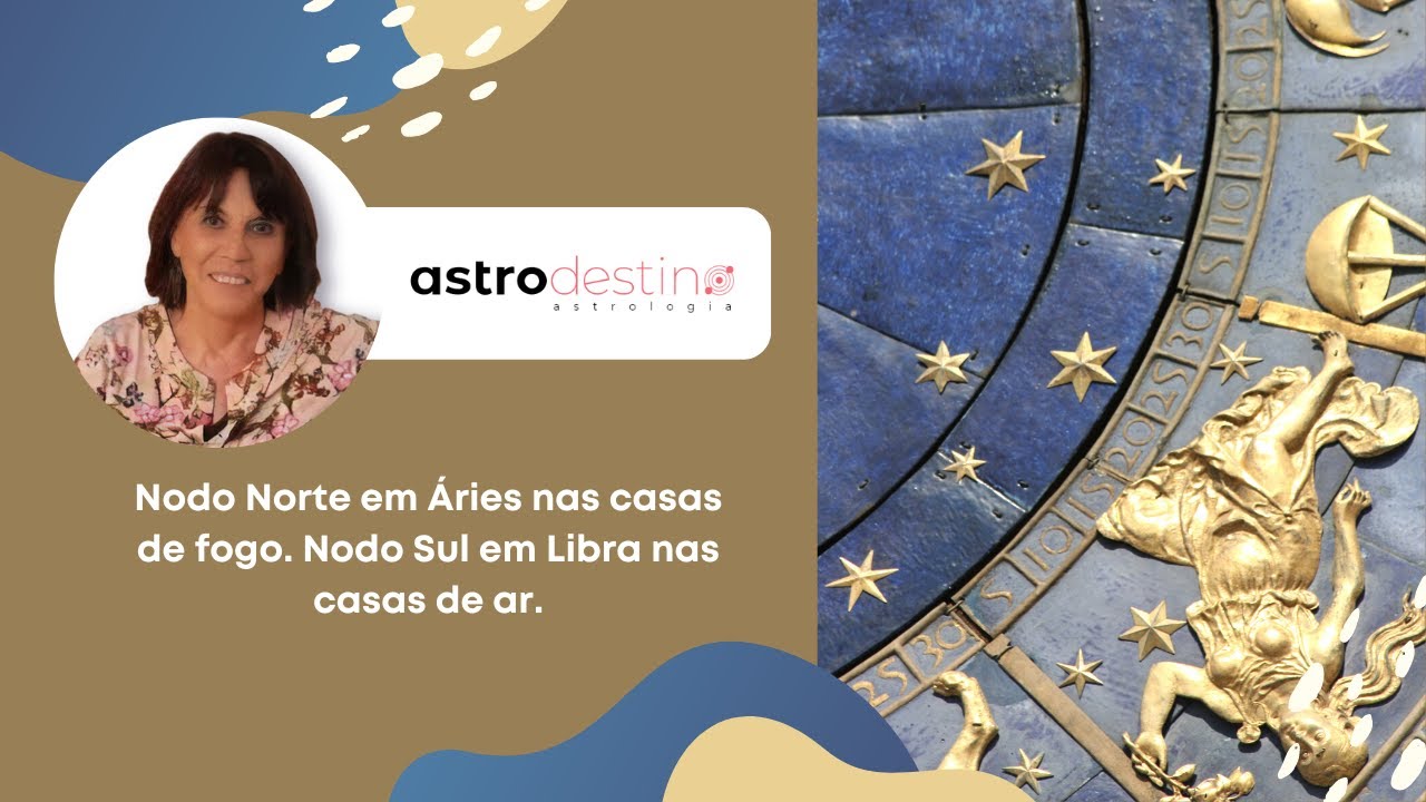 4/07 - Nodo Norte em Áries nas casas de fogo. Nodo Sul em Libra nas casas de ar.
