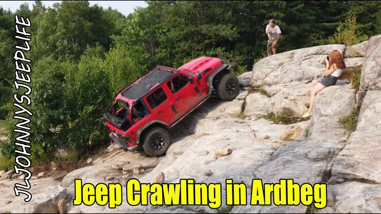 On the Ardbeg Trails with my JLU and a 4XE and a Renegade