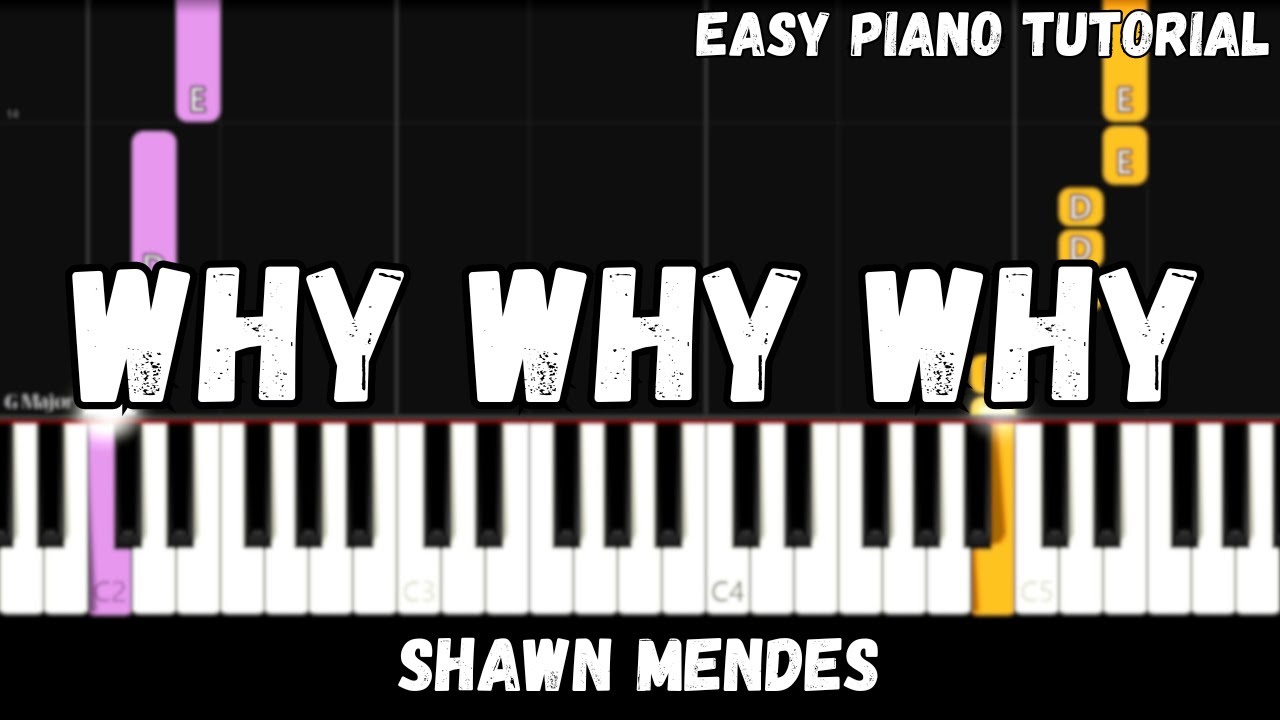 Shawn Mendes - Why Why Why (Easy Piano Tutorial)