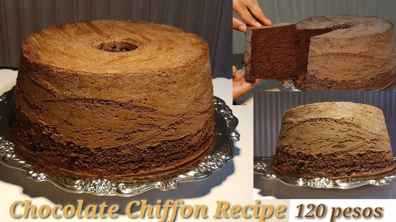 CHOCOLATE CHIFFON CAKE RECIPE / WITH COSTING 120 PESOS