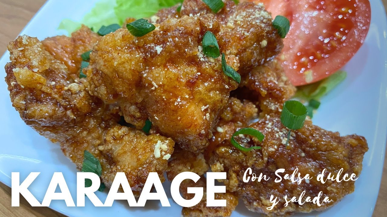 Pollo frito Karaage con salsa dulce y salada Teriyaki  🇯🇵 / Receta fácil / El Mejor plato de pollo!