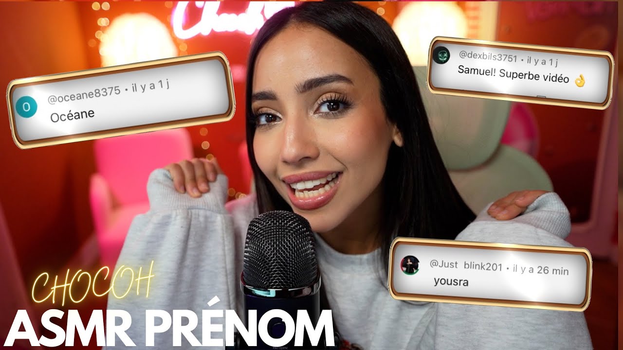 JE CHUCHOTE vos PRÉNOMS en ASMR !