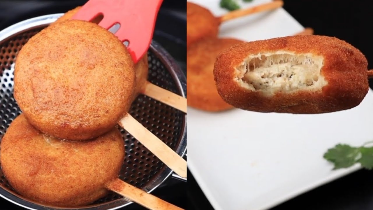 Chicken Popsicle / Chicken Lollipop /Chicken Bread Candy Recipe By Kitchen Cafe