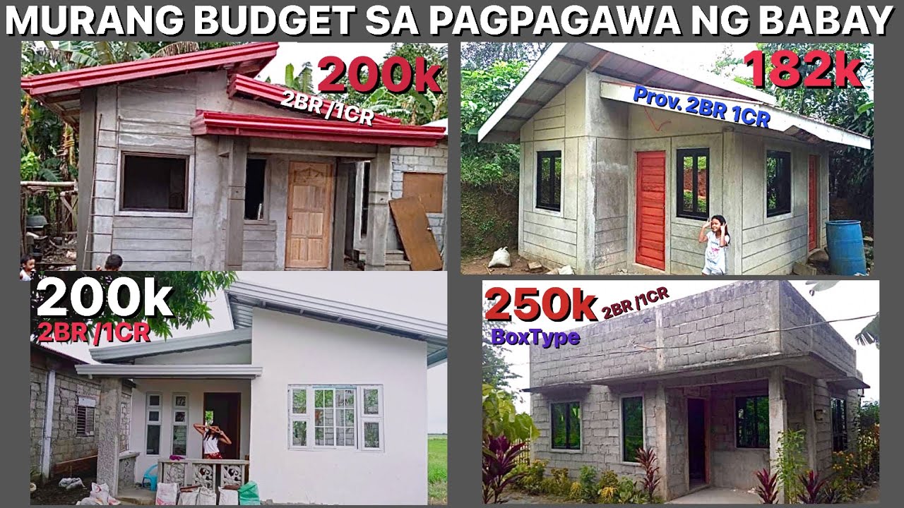 Murang Pagpapagwa ng Bahay182k/200k/250k PWEDE NG TIRAHAN KAYA MO DIN PAGAWA NITO’’LowbudgetHouse
