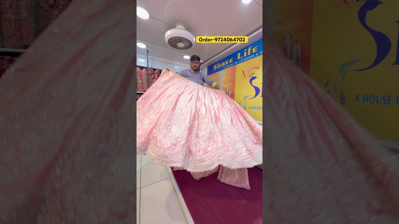 Lehenga wholesale market in Surat | Designer lehenga |  handwork lehenga | #explore #trending |