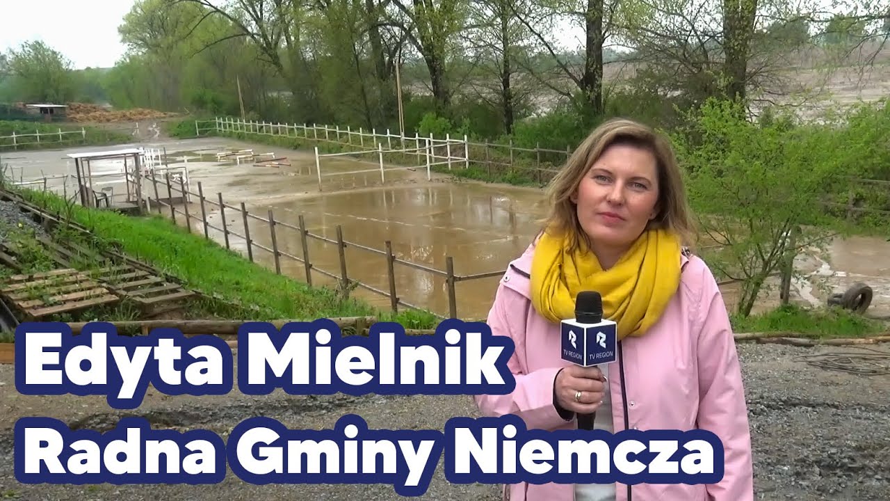 Rzeka Ślęza wylała w Gminie Niemcza